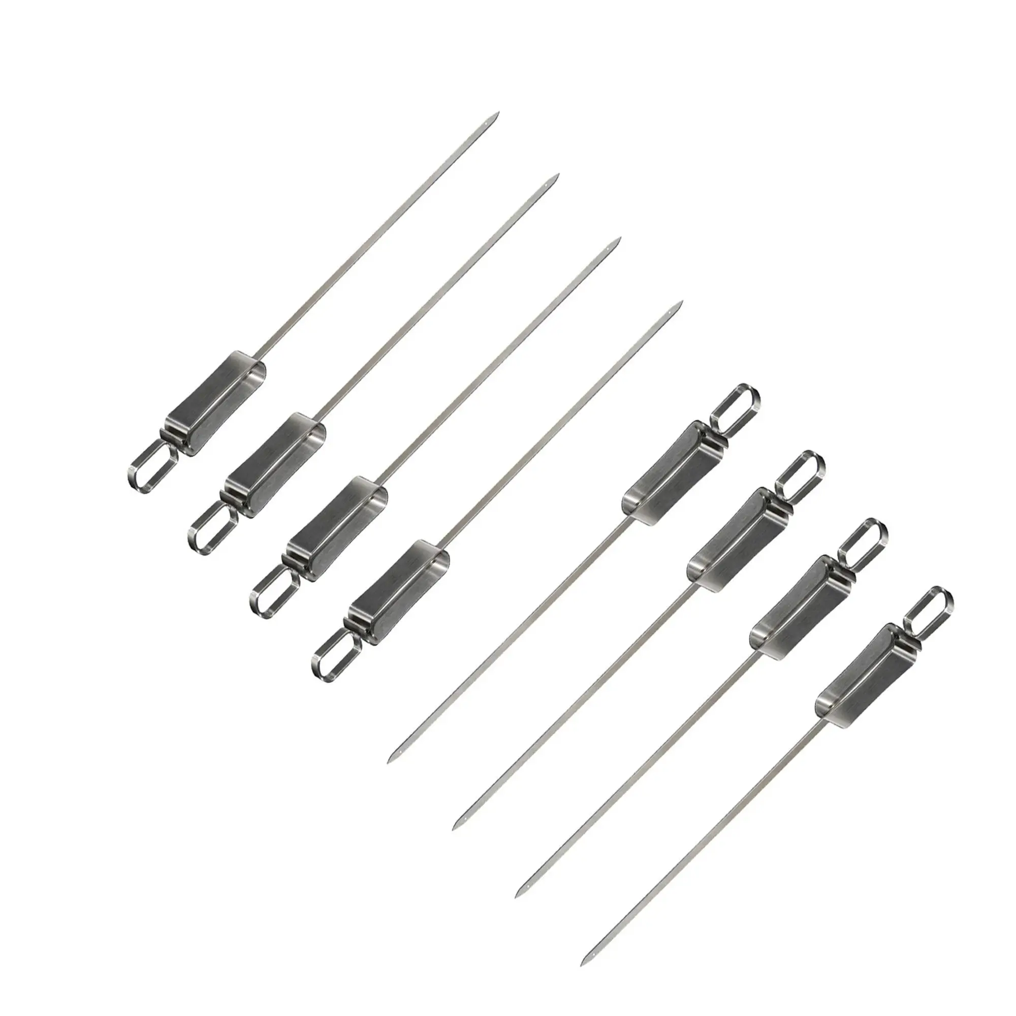 Stainless Steel Skewers,BBQ Metal Skewers for Grilling