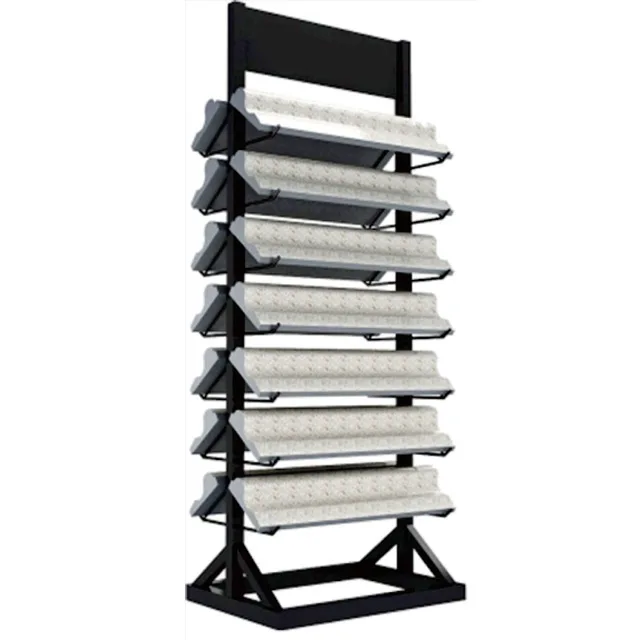 Custom supermarket wall mounted shoe  hardware tools stationery alloy wheel tire gondola shelf mobile display rack