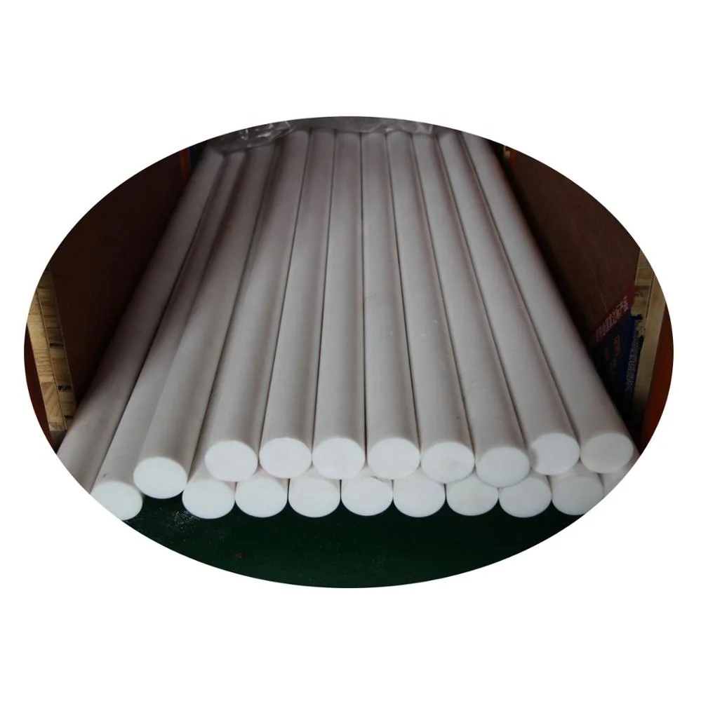 Чистый белый стержень 100% из ПТФЭ