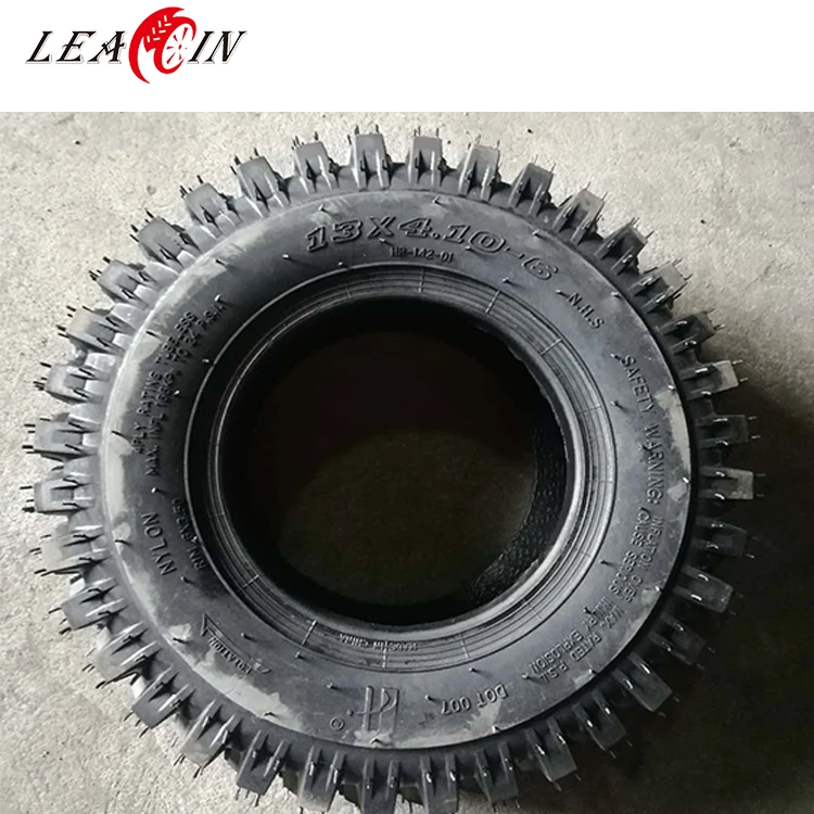 13x4.10-6 Herringbone pattern wheel Garden Tractor agriculture Tire Designed for snow