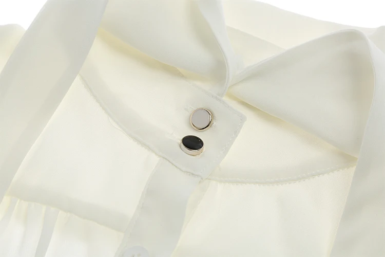 Spring Top Lady Lapel White Long Sleeve Single Breasted Women Shirt Fashion Cotton High Quality Linen Blouses