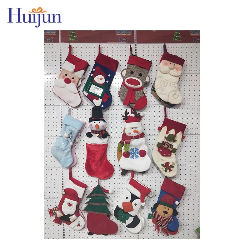 Christmas Crafts 3D Christmas Stocking  in stock Random Wholesale Home Decoration