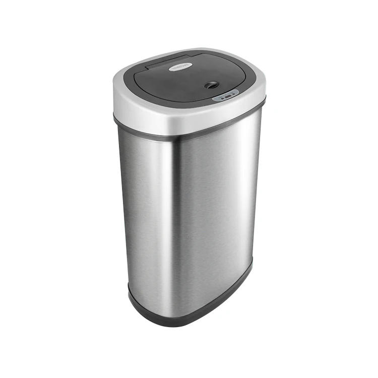 13 gallon 50 liter stainless steel eco friendly automatic kitchen sensor trash can