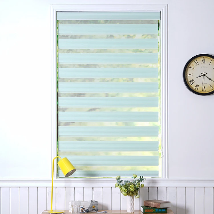 KIEI Polish Brass Chrome Smart Blinds Plexiglass Vertical Blinds Zebra Blinds