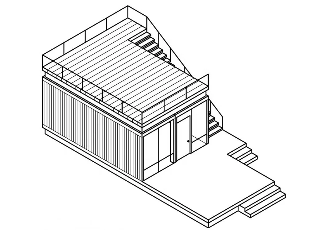 Factory Direct price easy install Steel structure prefabricated house with a balcony