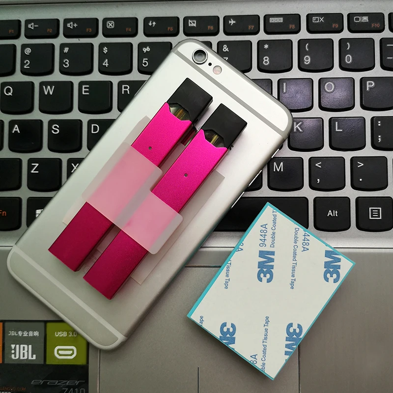 
Newest silicone cell phone double holder vape accessories for juu device pods 