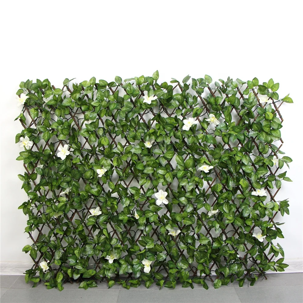 2019 New arrive willow artificial expandable trellis hedges for screening outdoor walls
