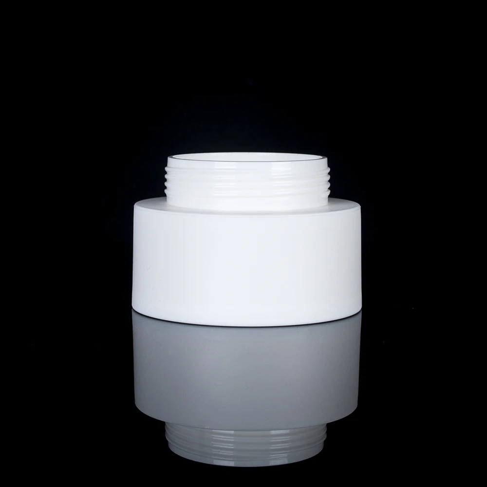 Empty plastic pp jar 50g face cream lotion matte solid white mason jar lids plastic