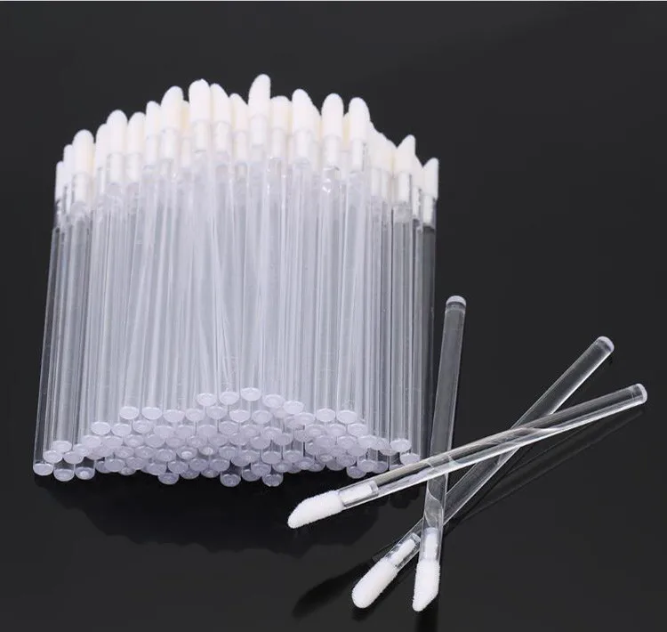 
Best Price 50pcs/bag Cosmetic Disposable Brush Tip Lip Gloss with Brush Applicator 