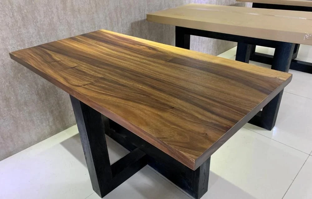 
Solid wood top modern style slab table countertop 