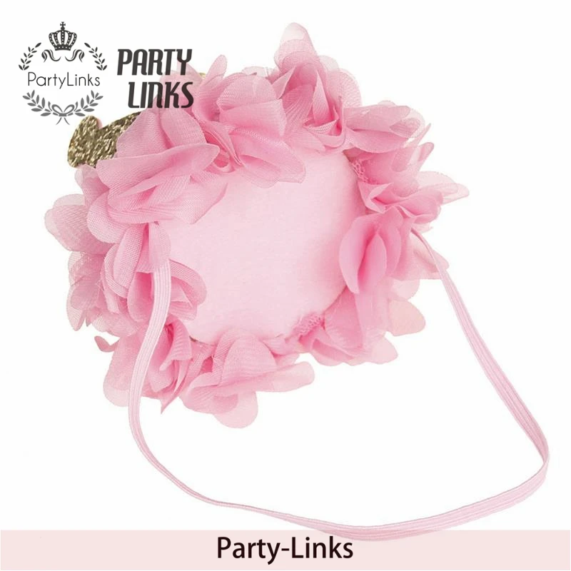 Happy First Birthday Party Hats Decor Cap One Birthday Hat Princess Crown 1st 2nd 3th Year Old Number Baby Kids Hair Accessory