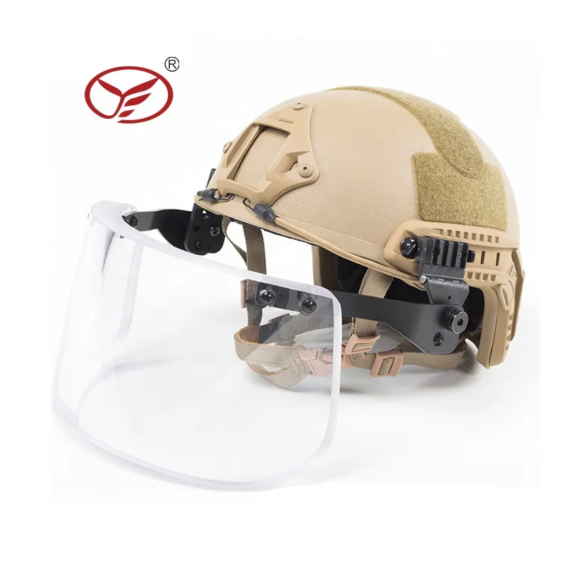 Aramid Tactical Ops-core Bulletproof Helmet NIJ 3A Military Ballistic Helmet With Bulletproof Visor