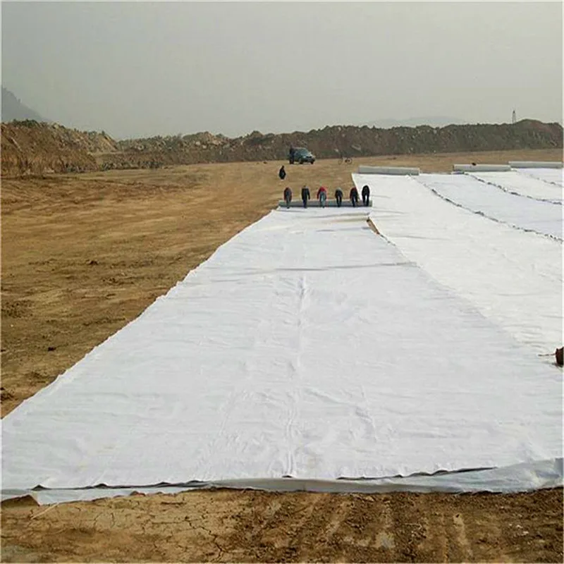 Защита склона короткие волокна Нетканые полиэстер geotextilesberglass шовный geotextile для инженерных конструкти