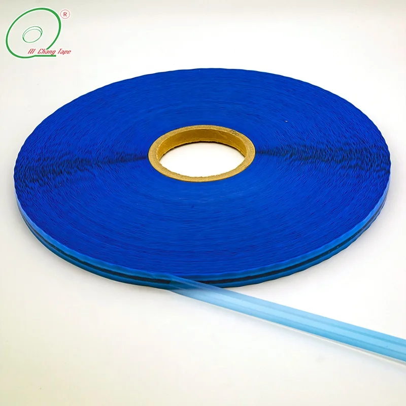 Free Sample Resealable Bag Sealing Tape with Customized Logo PE Waterproof Acrylic Double Sided Offer Printing 10 Rolls Qichang