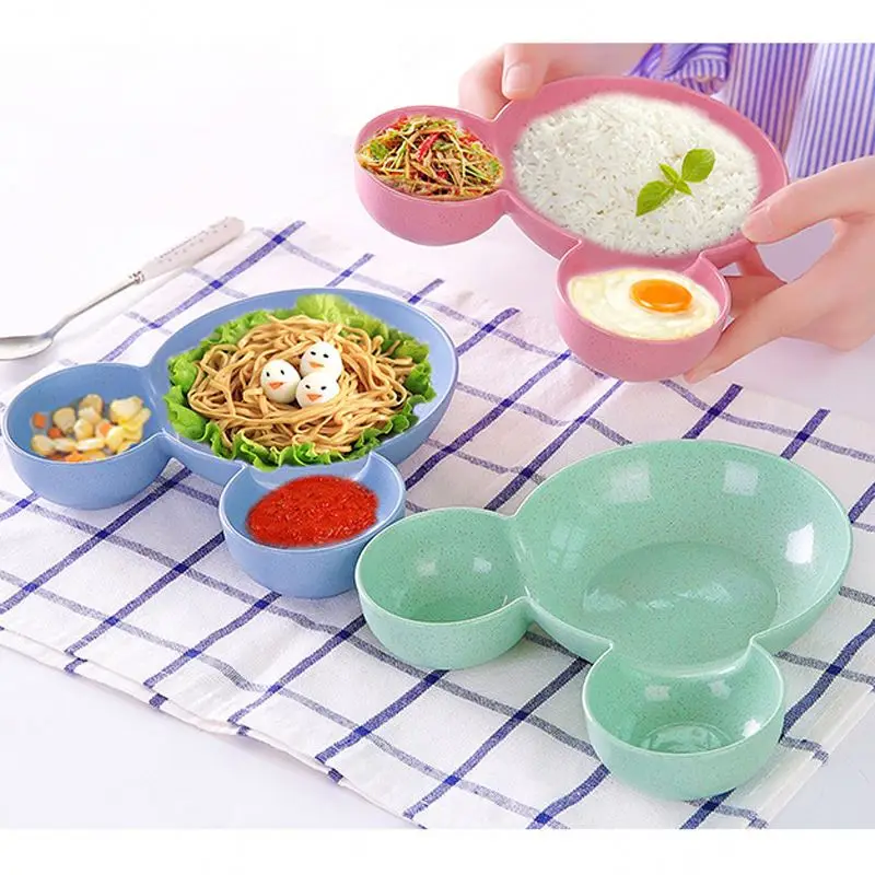 Пшеничная солома закуски конфеты пластина Красочные Дети посуда для закусок