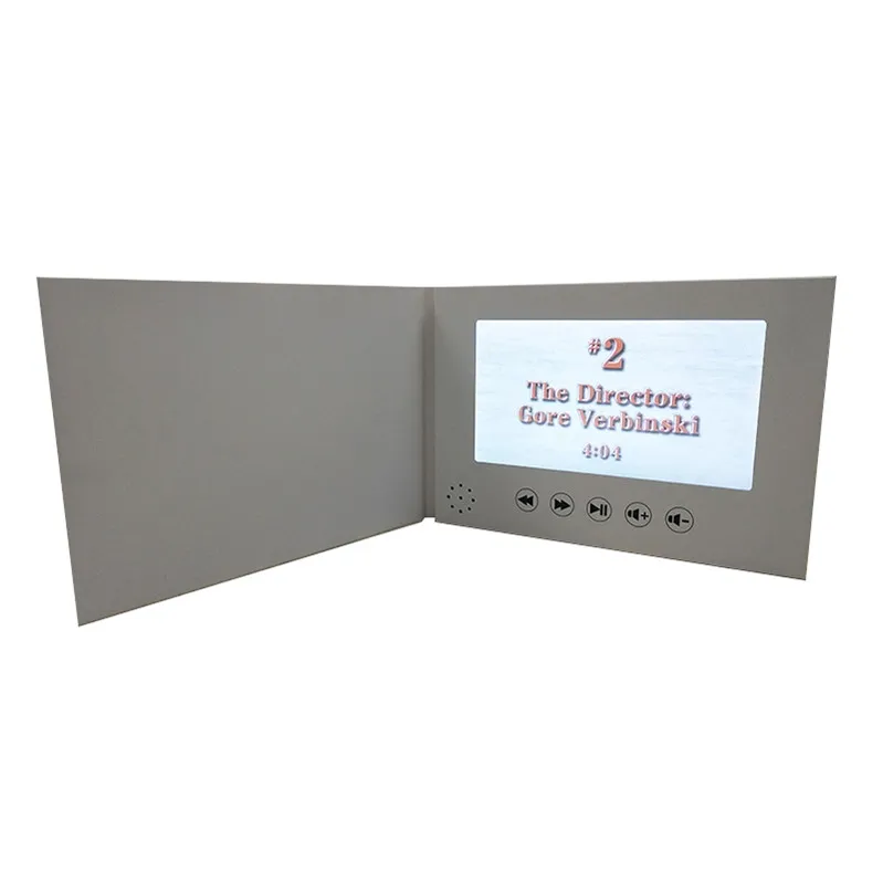 wedding celebration 7inch video brochure boxes digital chinese homemade lcd screen video brochure for wholesale