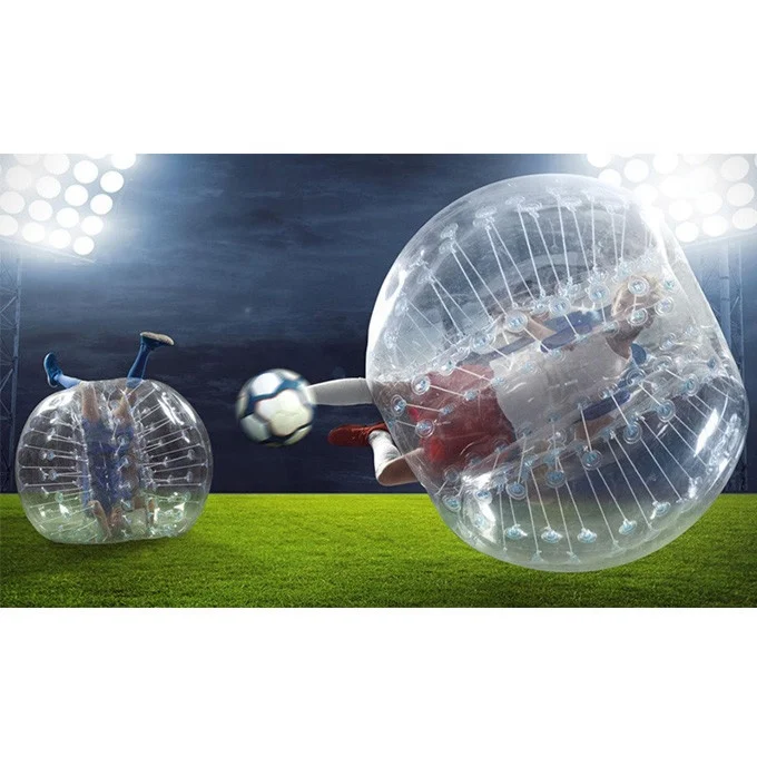 Прозрачный надувной шар-бампер из ПВХ, диаметр 1,5 м, для взрослых