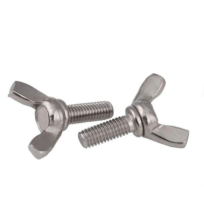 Ss304  DIN316 M8 butterfly thumb wing screw