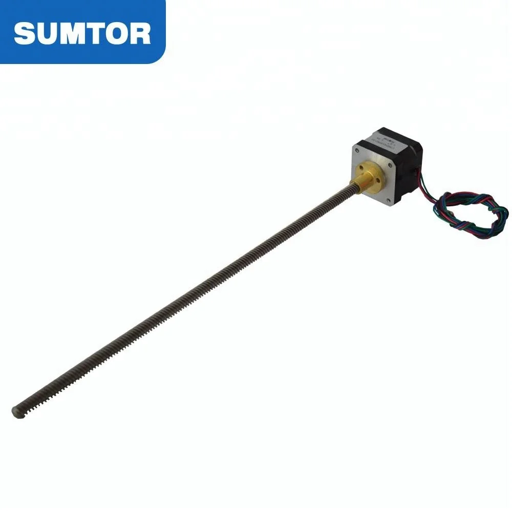 34 мм длина двигателя 1.3A дешевая цена резьбовой стержень nema 17 шариковый винт шаговый двигатель