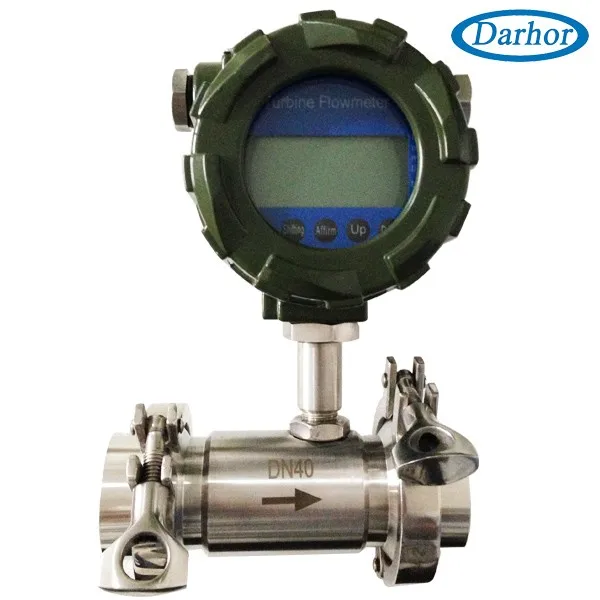 Гидравлический масляный расходомер с фланцевым зажимом и ЖК-дисплеем