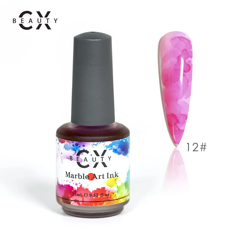 CX BEAUTY жидкие чернила без УФ светодиодной лампы мраморные цветение