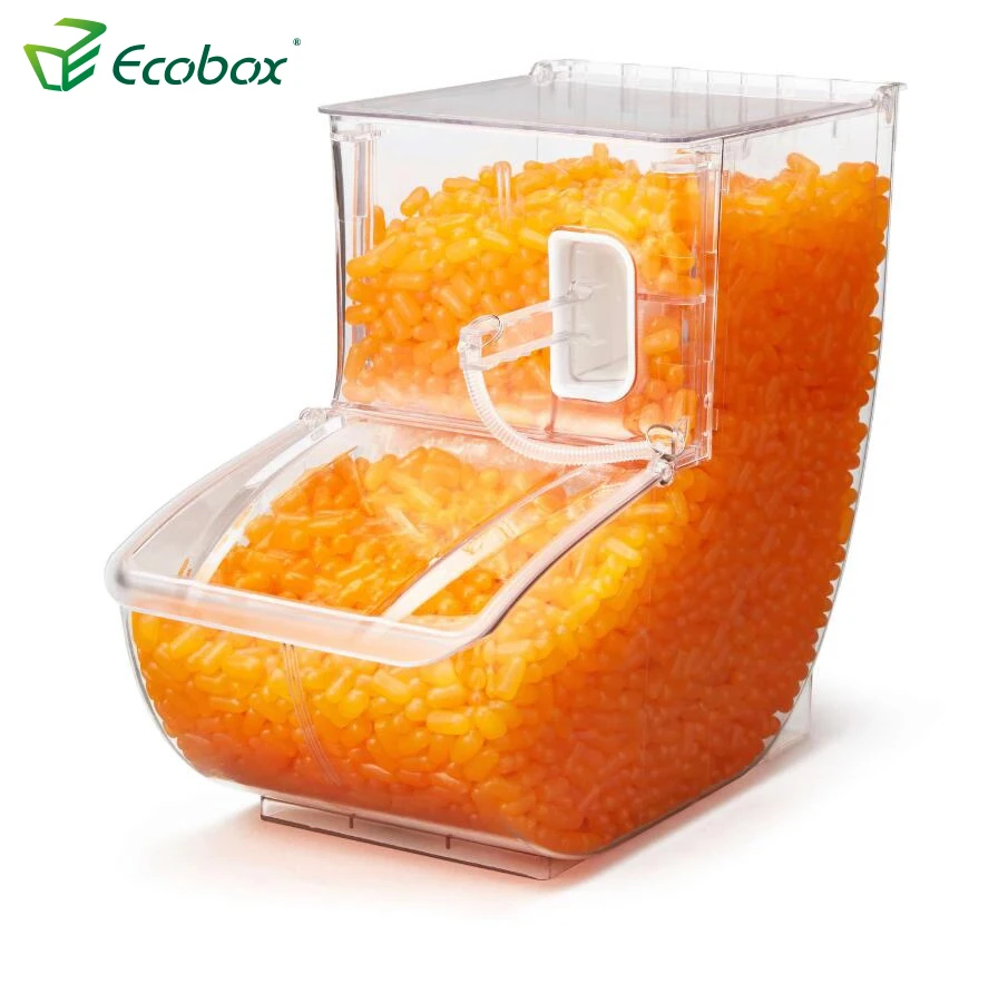 
Ecobox Clear cube dry food dispenser/bulk food bin/ scoop bin 