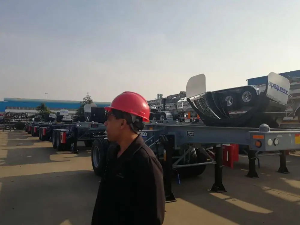 USA , New zealand DOT, ADR STANDARD   45ft container flatdeck trailer