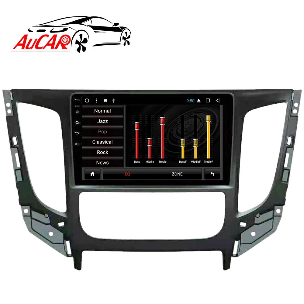  Автомагнитола AuCAR Android 10 0 9 дюймов мультимедийный плеер с GPS-навигацией PX4 IPS для Mitsubishi Triton L200