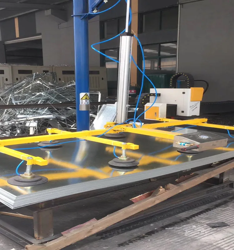 Cantilever crane vacuum suction lifter with air compressor