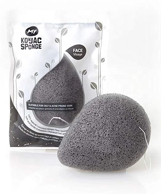 
Wholesale Organic natrual shape facial cleansing konjac sponge 