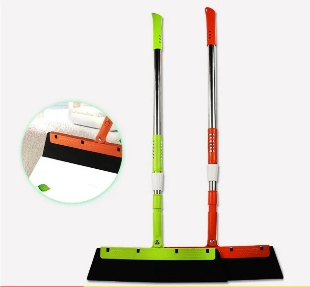 Manual Magic Dust Hair Bathroom Wiper Broom 180-degree Rotating Handle Blade Clean Sweeper Rubber sweep Mop Cleaner KitchenTool