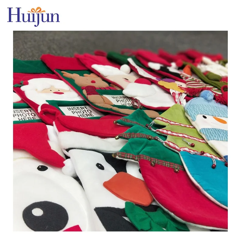 Christmas Crafts 3D Christmas Stocking  in stock Random Wholesale Home Decoration