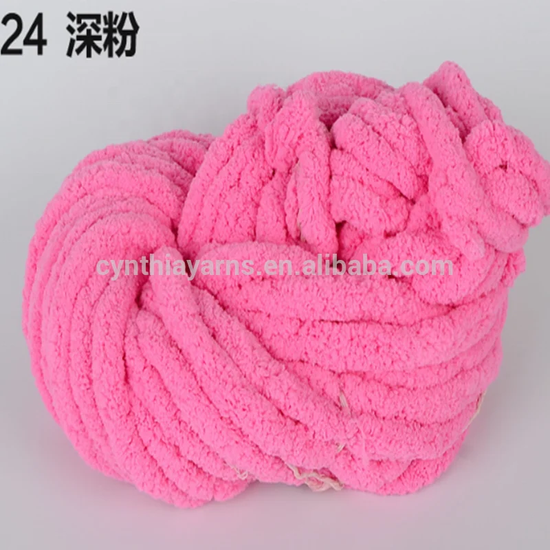 Cynthia 100% Velvet Chenille Yarn Super Chunky Yarn and Washable by Machine