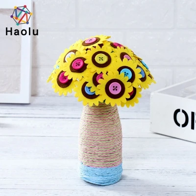 Creative diy crafy kit festival decoration button flowers in stock