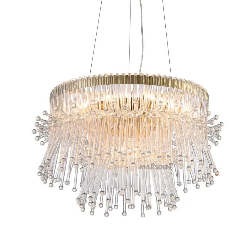 MARSDEN E14 frosted glass bar indoor contemporary led lighting suspended decoration chandelier