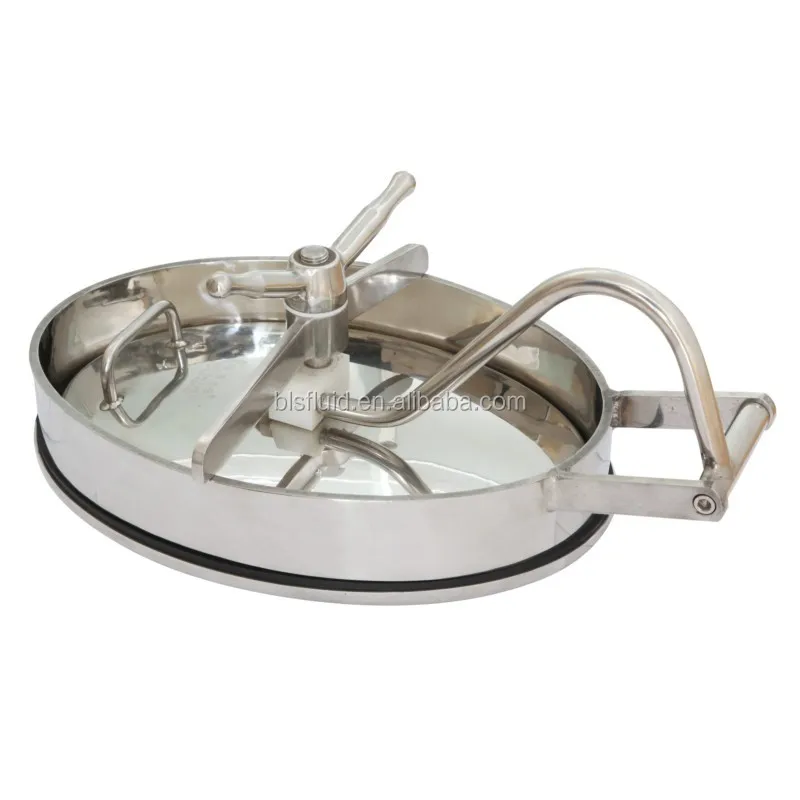 stainless steel tank parts circular square elliptic type pressure or non pressure hand-hole/Manhole Covers, customized man-way