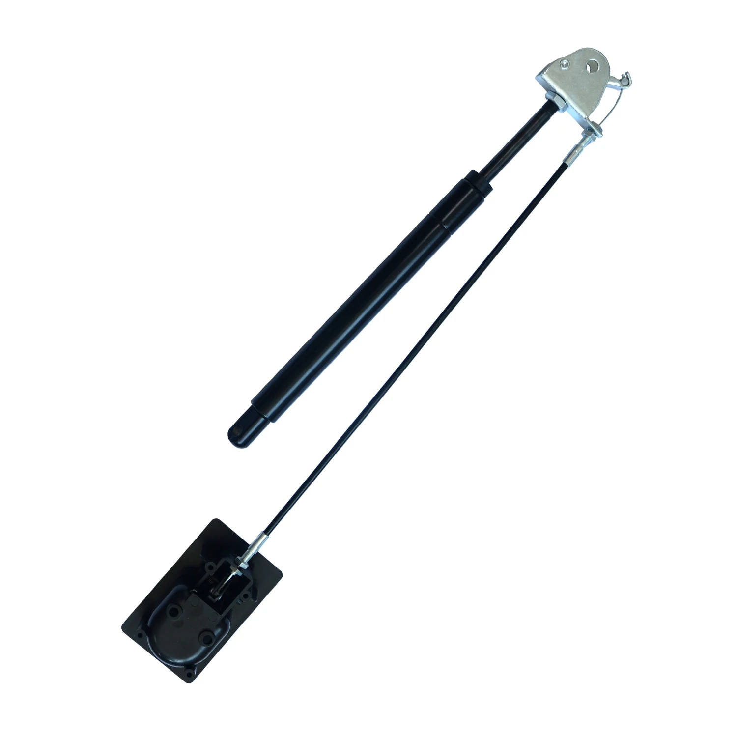 Gas compression spring with adjustable force/ locking compression gas strut