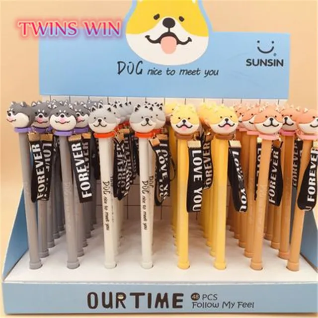 student stationery items new model kawaii dog fancy pens 1310
