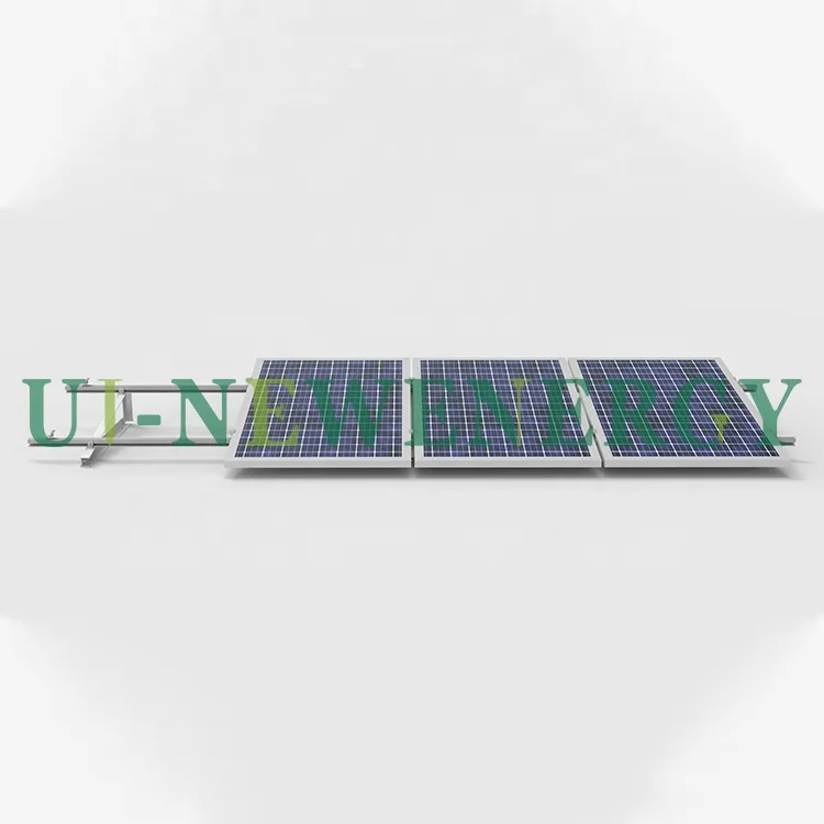 Flat concrete roof solar panel bracket mounting