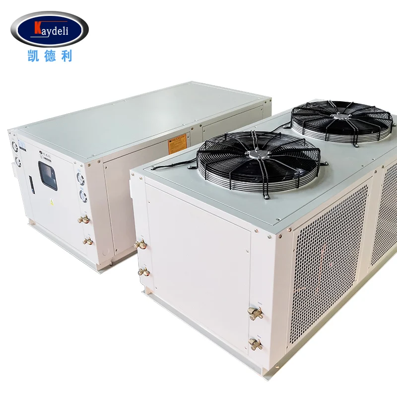 Kaydeli 20HP chiller working principle Compressor Hermetic scroll type Air cooled Industrial hospitalar chiller