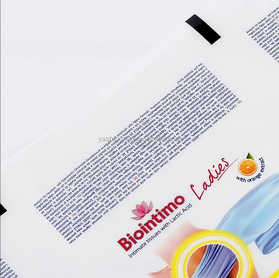 Custom automatic Packing PE film / Laminated sachet Pouch Film / plastic film roll for water sachet 500ml