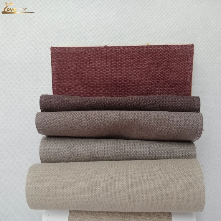 
Wholesale Linen Cotton Fabric For Sofa Material 