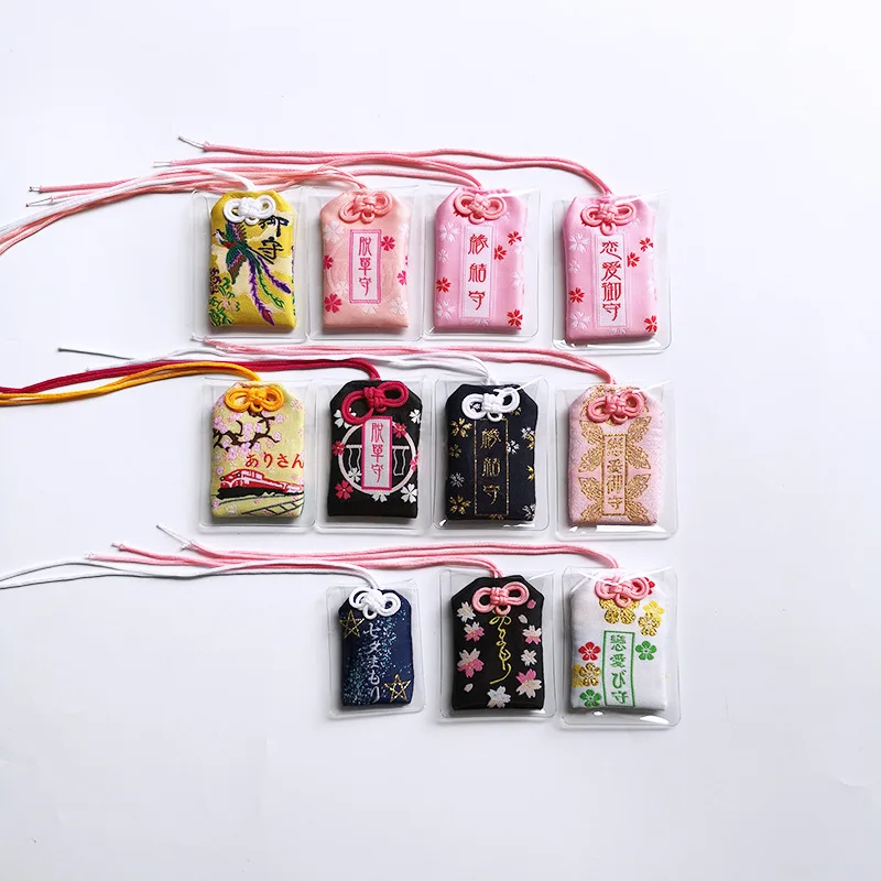 Japanese amulet Blessing bag for study  health connection love wealth fortune guard personality decoration Custom Omamori