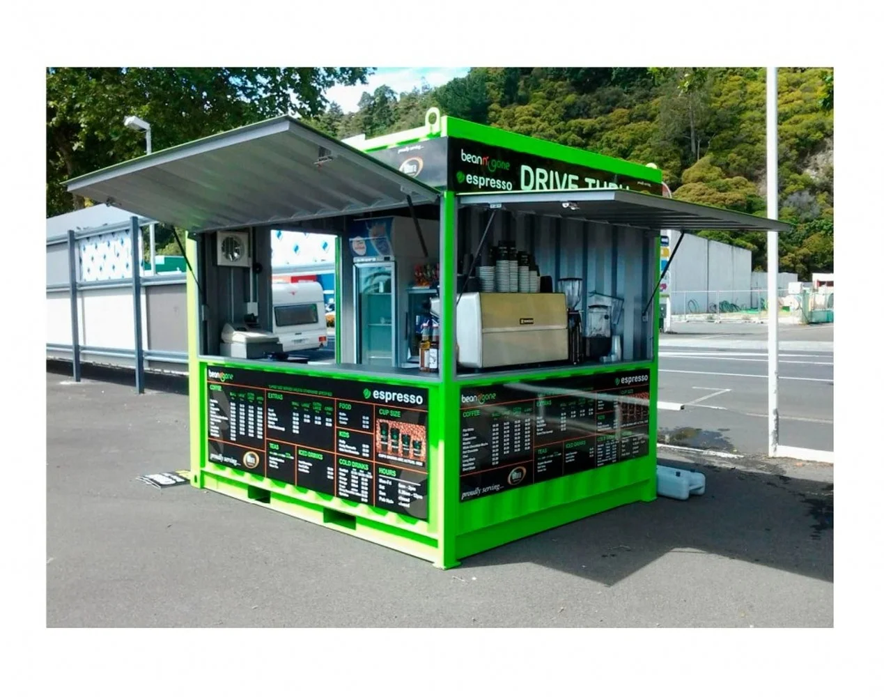 10ft Prefab Fashion container store/kiosk /food Vending Cars mobile equipment restaurant