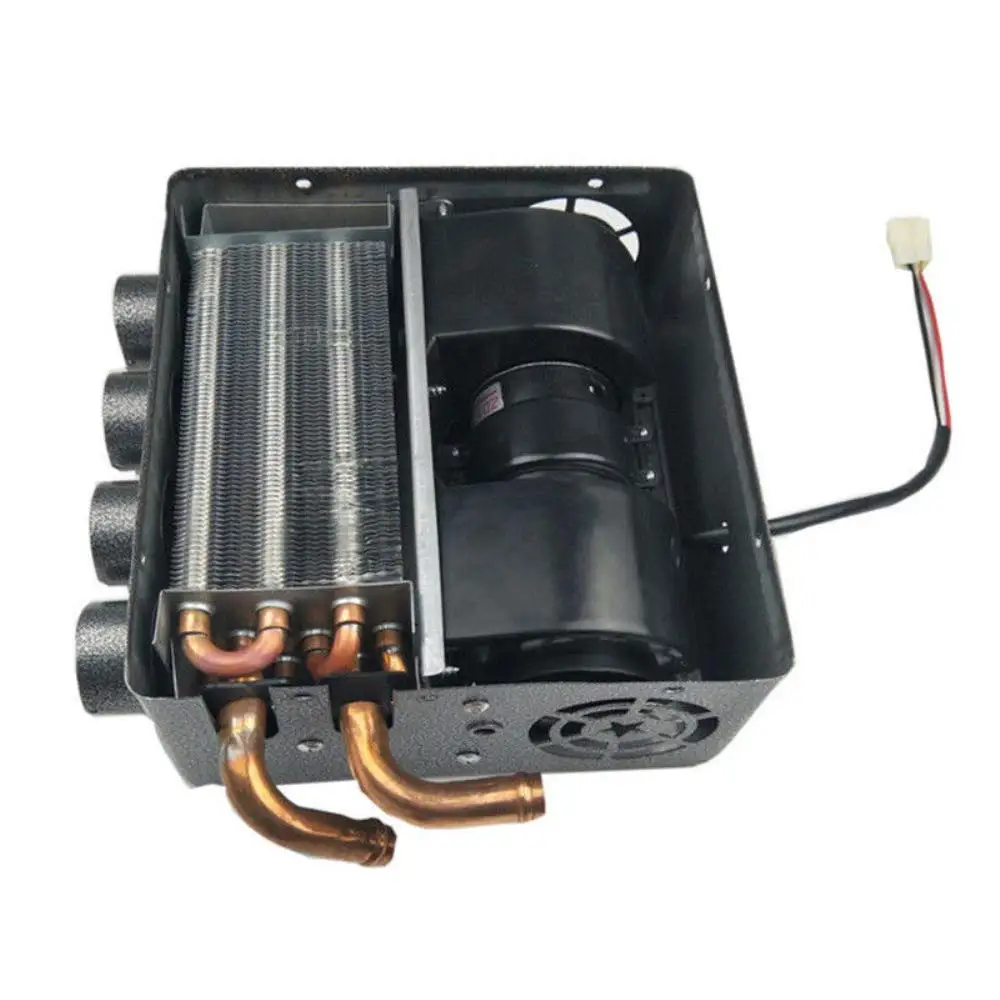 
12V Auto 4 Port Underdash Compact Heater Kit 12X Copper Tube+Speed Switch Set for Truck Universal Trucks Minivans Excavators Har 