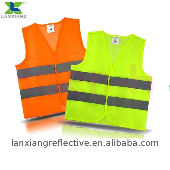 High Quality 100%polyester Tricot Fabric Custom Safety Reflective Vest Class 2
