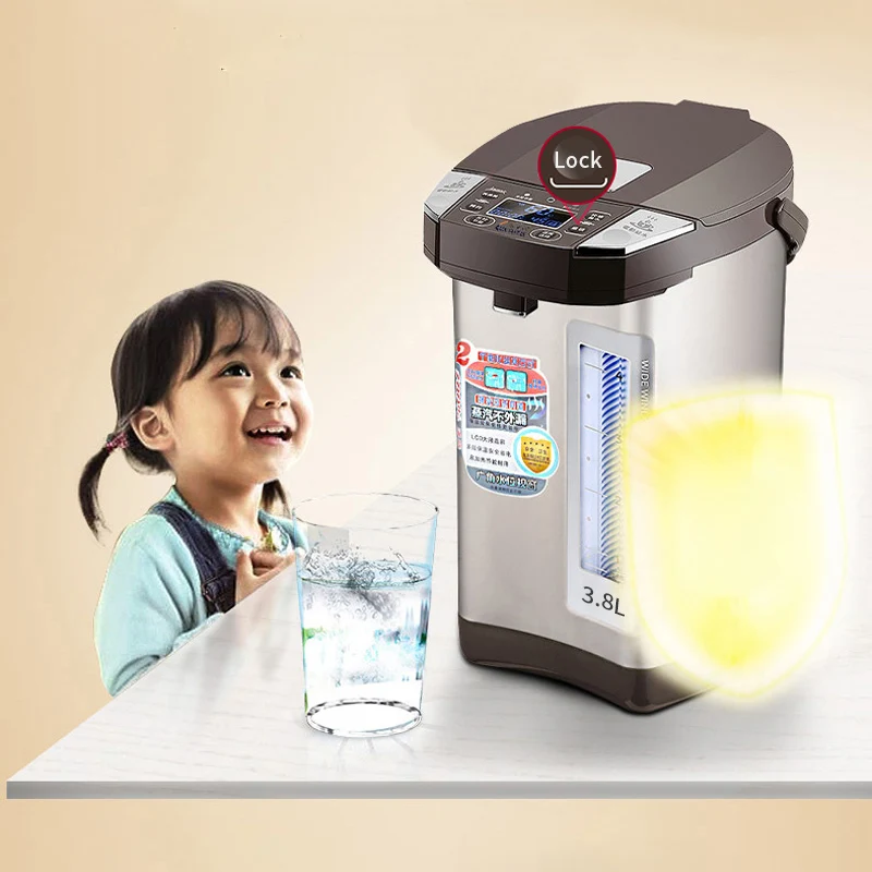 
3.8 Litre LCD display with 5 temperature settings, SUS304 Thermo Air Pot Electric Kettle,OEM hot water pot electric 