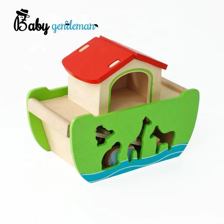 2019 Buy Now educational wooden noahs ark toy for kids Z12078D