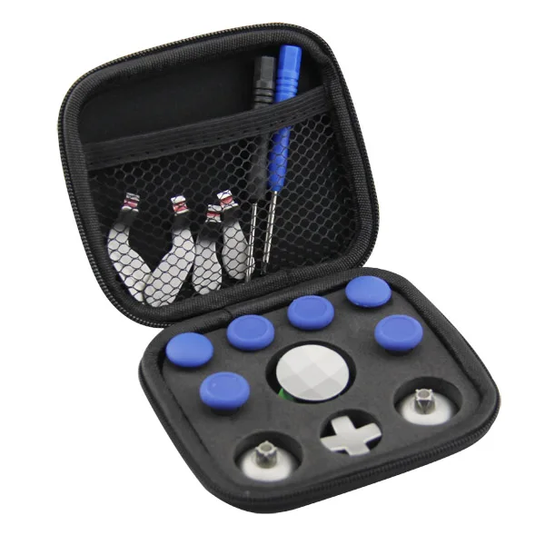 Синий цвет 15 шт. металлический сплав аналоговый стик Кнопка Set для геймпада на Xbox One Elite