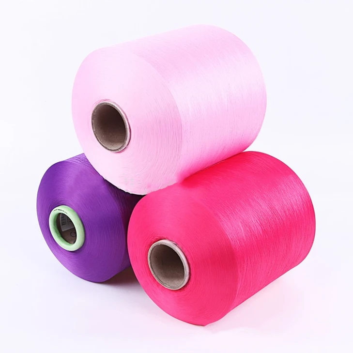 100%polyester DTY 150D/48F filament yarn for cloth fabrics socks ribbon